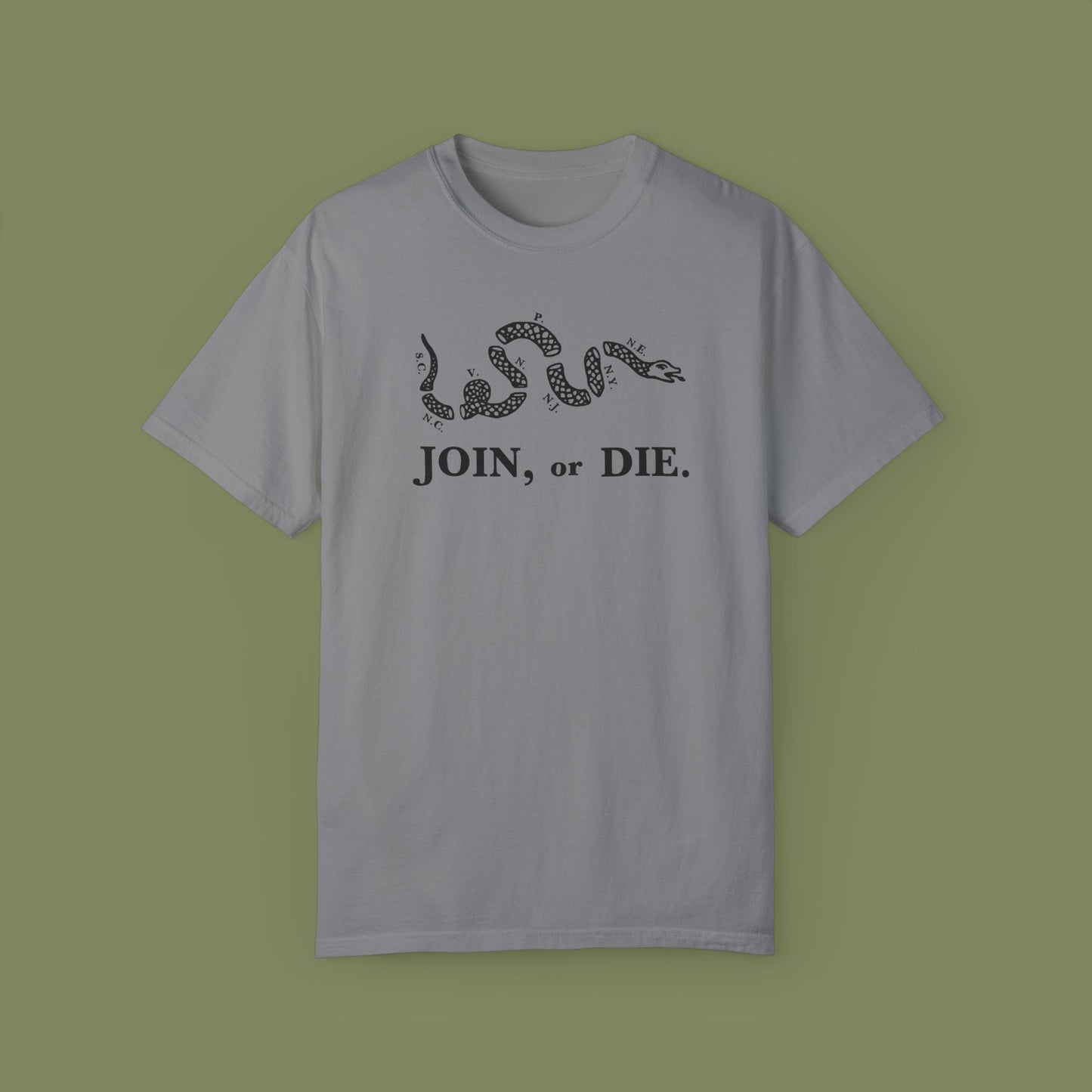 Join or Die Patriotic T-Shirt by Vint Hill Designs