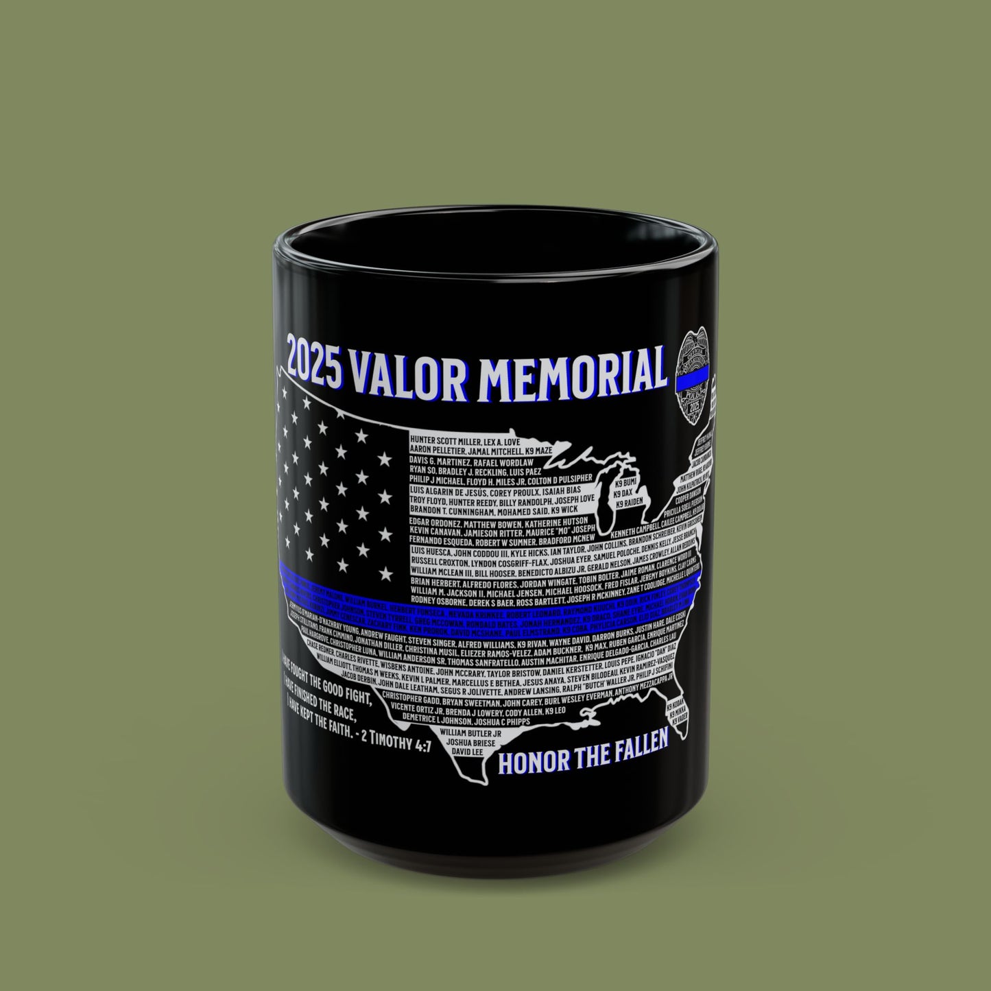 2025 Law Enforcement Valor Memorial Mug