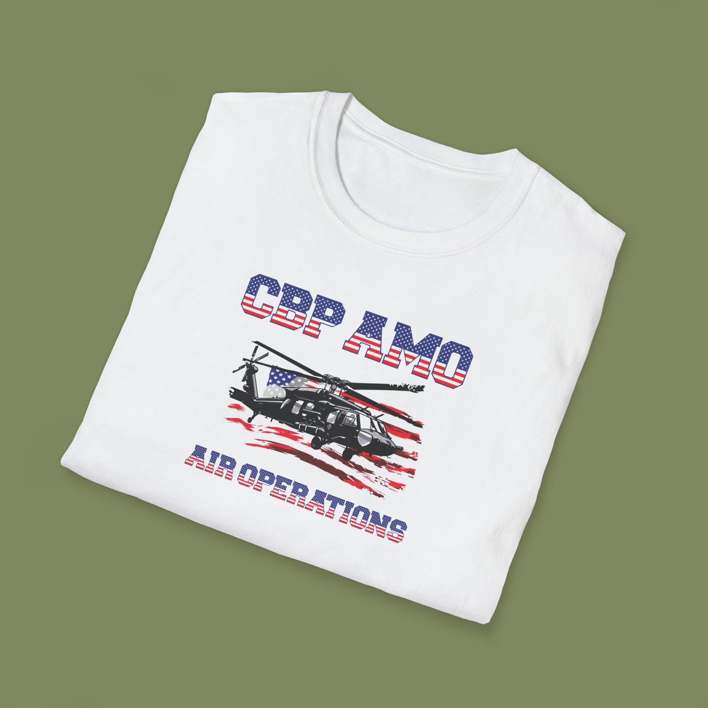 CBP AMO Blackhawk Patriotic T-Shirt