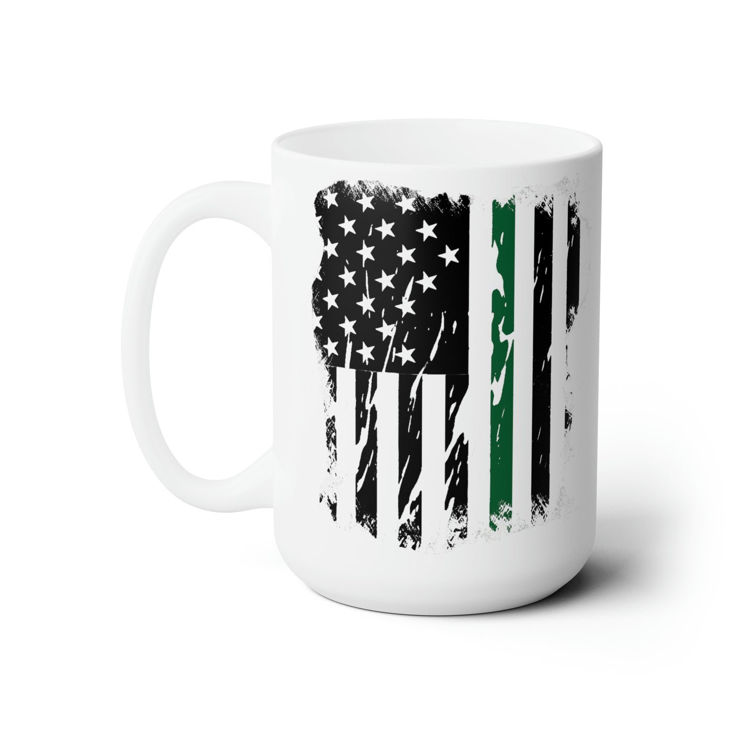 Border Patrol Thin Green Line 15oz Mug 1