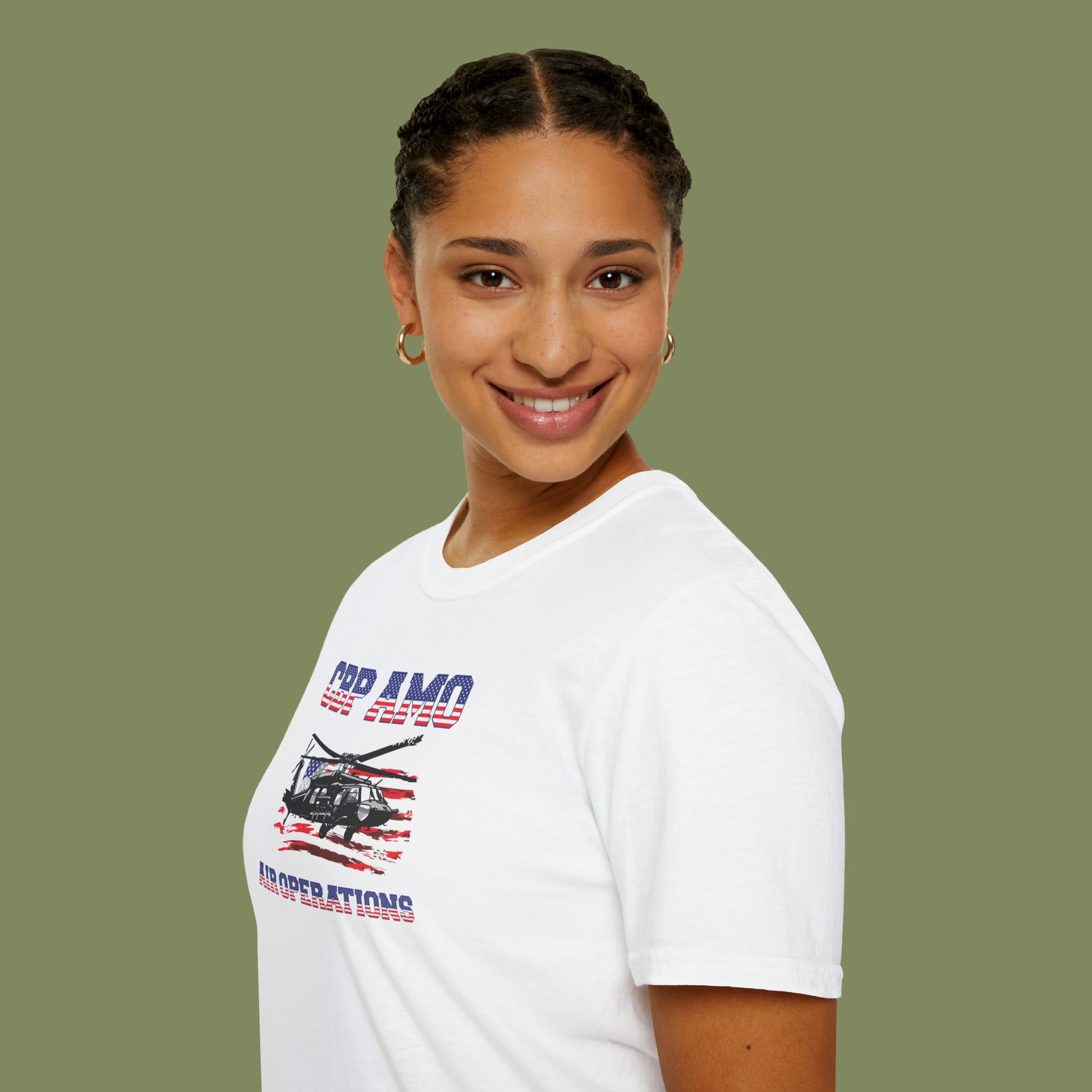 CBP AMO Blackhawk Patriotic T-Shirt