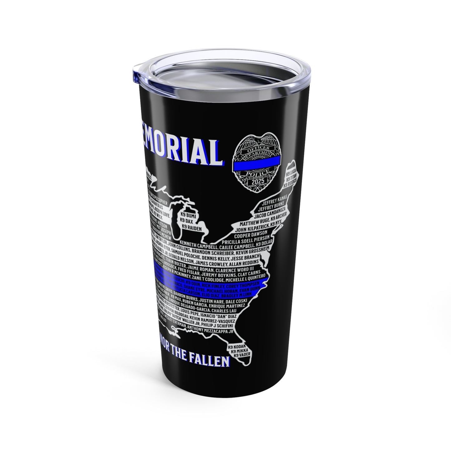 2025 Law Enforcement Valor Memorial Tumbler