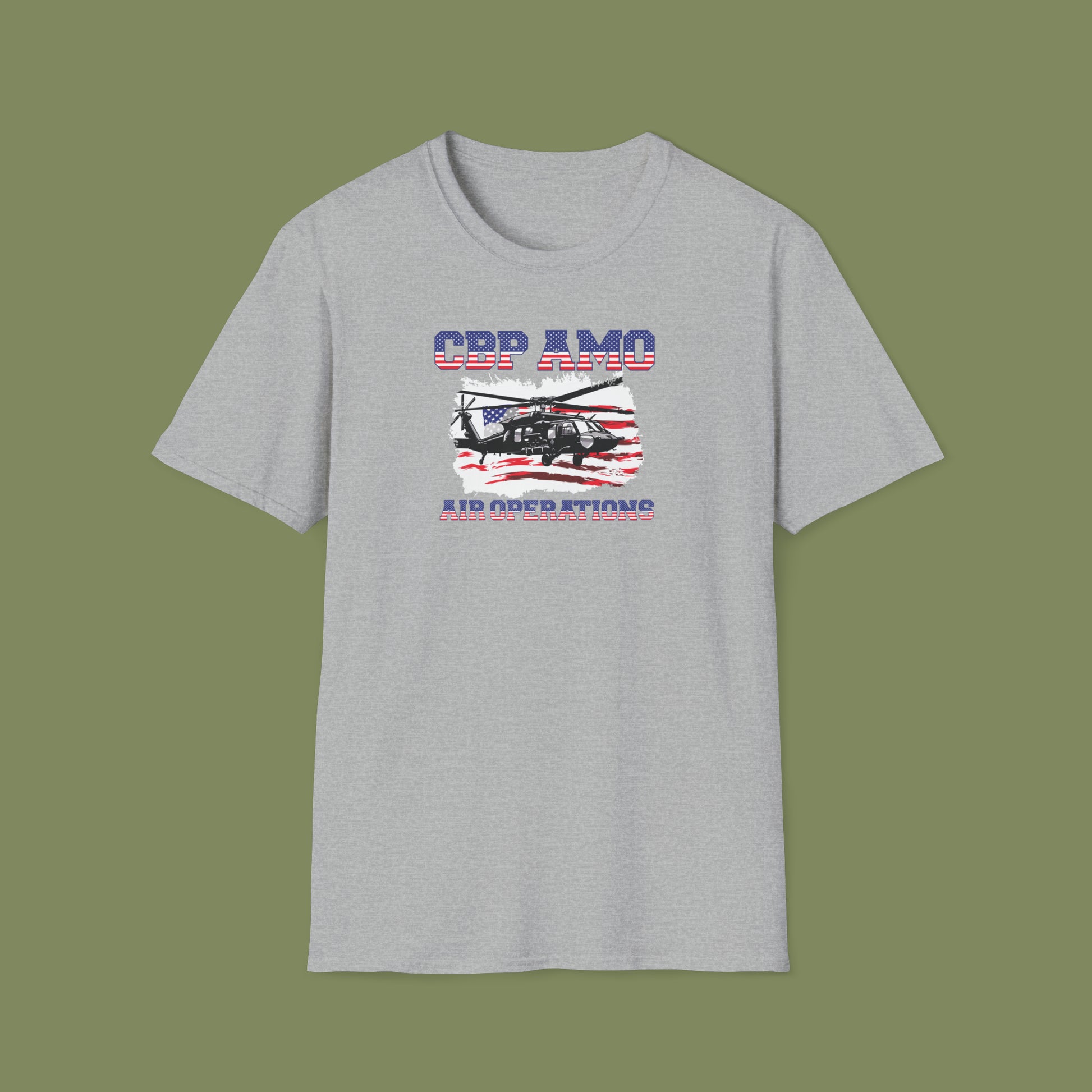 CBP AMO Blackhawk Patriotic T-Shirt