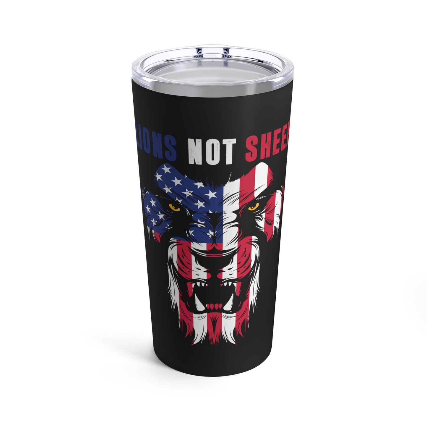 Lions Not Sheep Tumbler 20oz