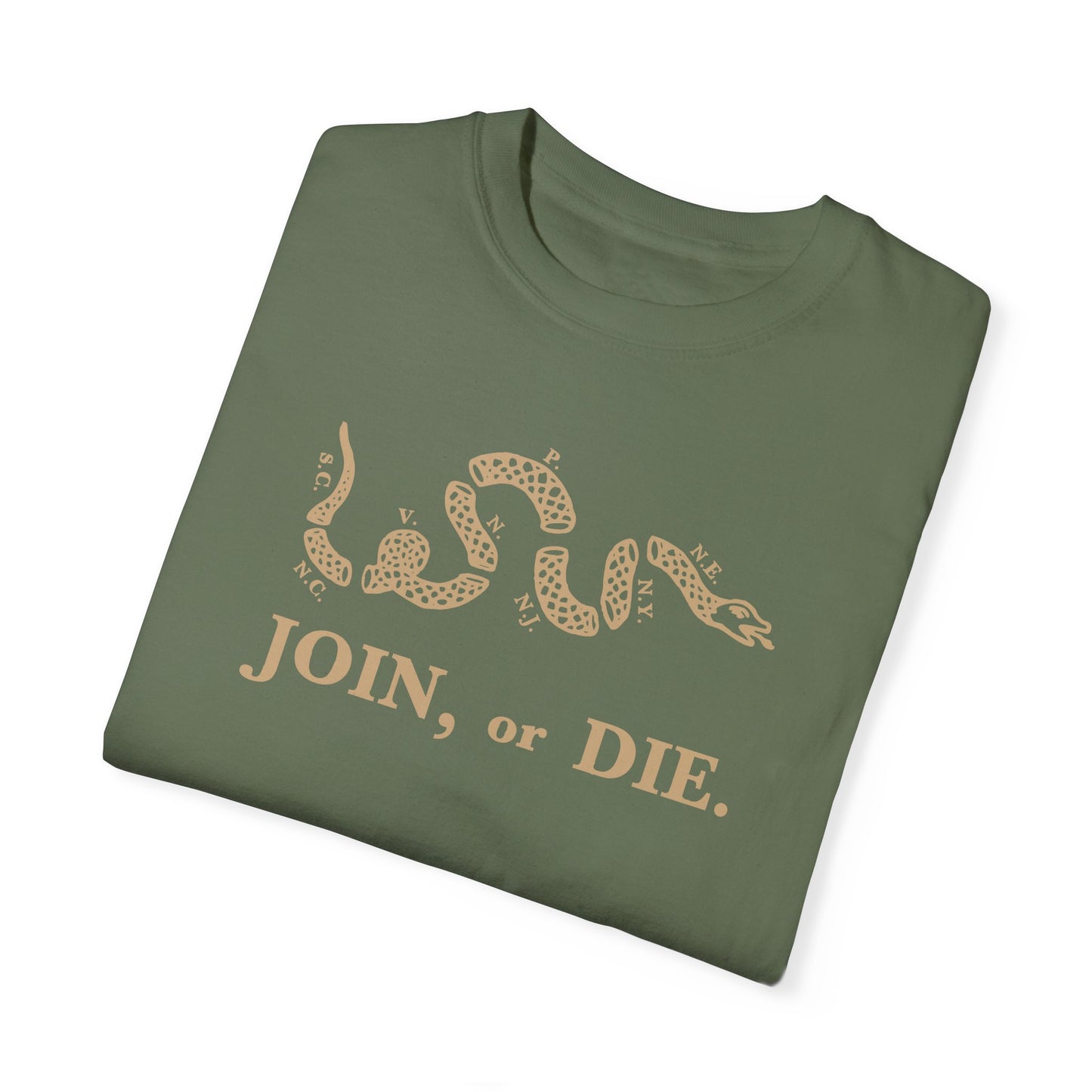 Join or Die Patriotic T-Shirt by Vint Hill Designs