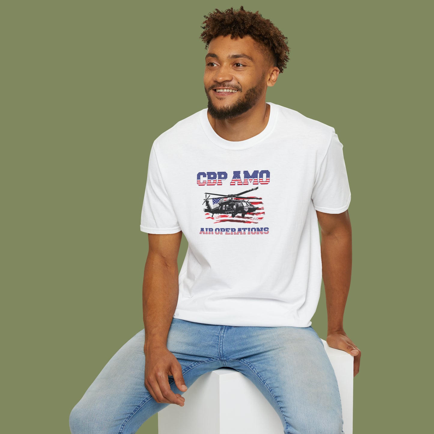 CBP AMO Blackhawk Patriotic T-Shirt