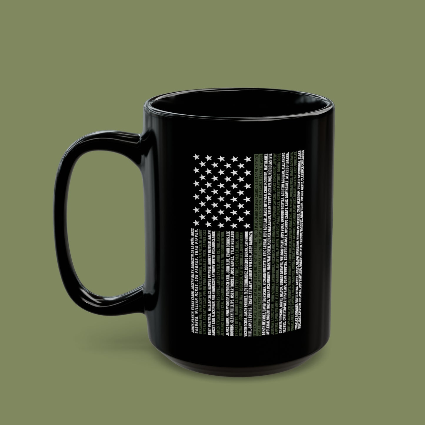 Border Patrol 2024 Valor Memorial Black Mug (15oz)