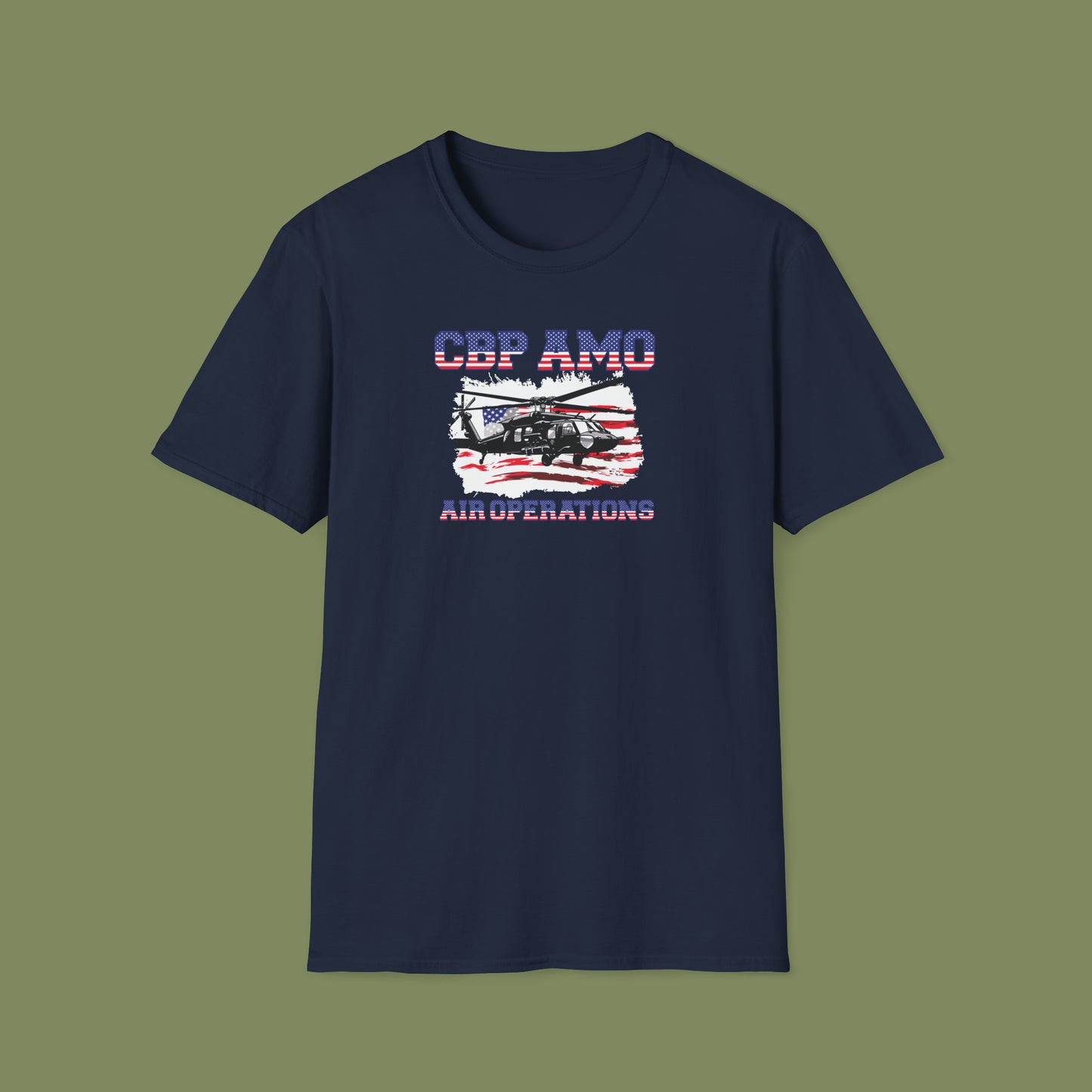 CBP AMO Blackhawk Patriotic T-Shirt