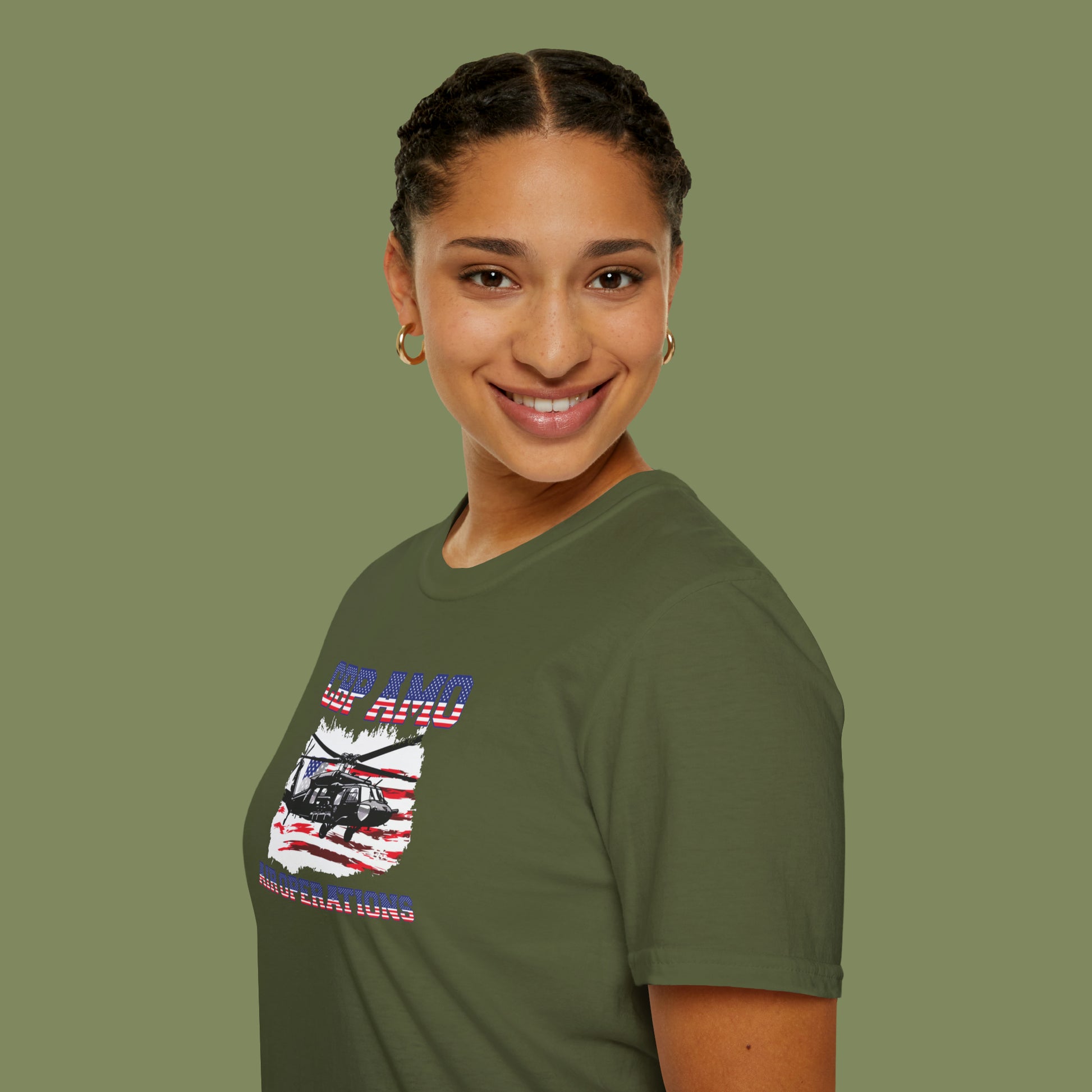 CBP AMO Blackhawk Patriotic T-Shirt