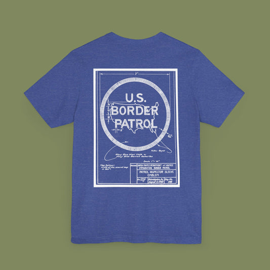 Border Patrol Blue Print T-Shirt