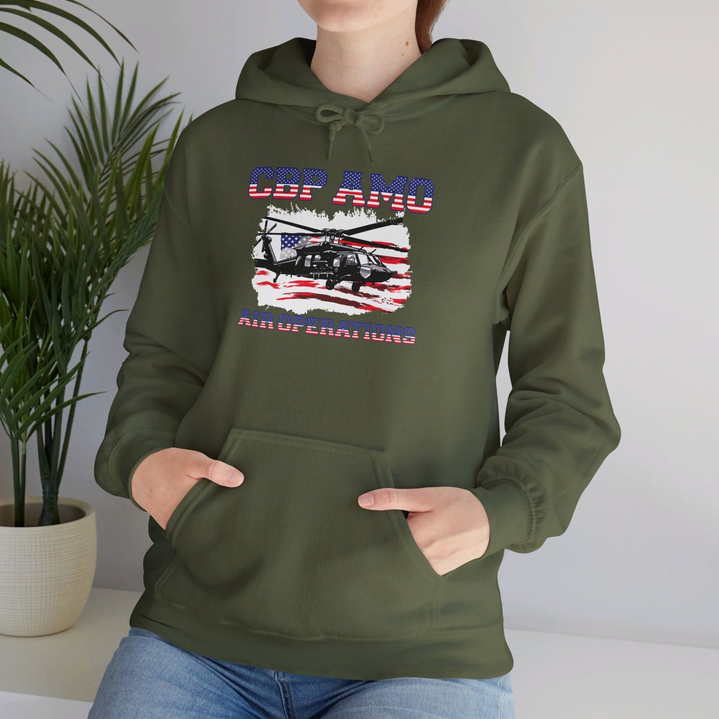 CBP AMO Blackhawk Patriotic Hoodie