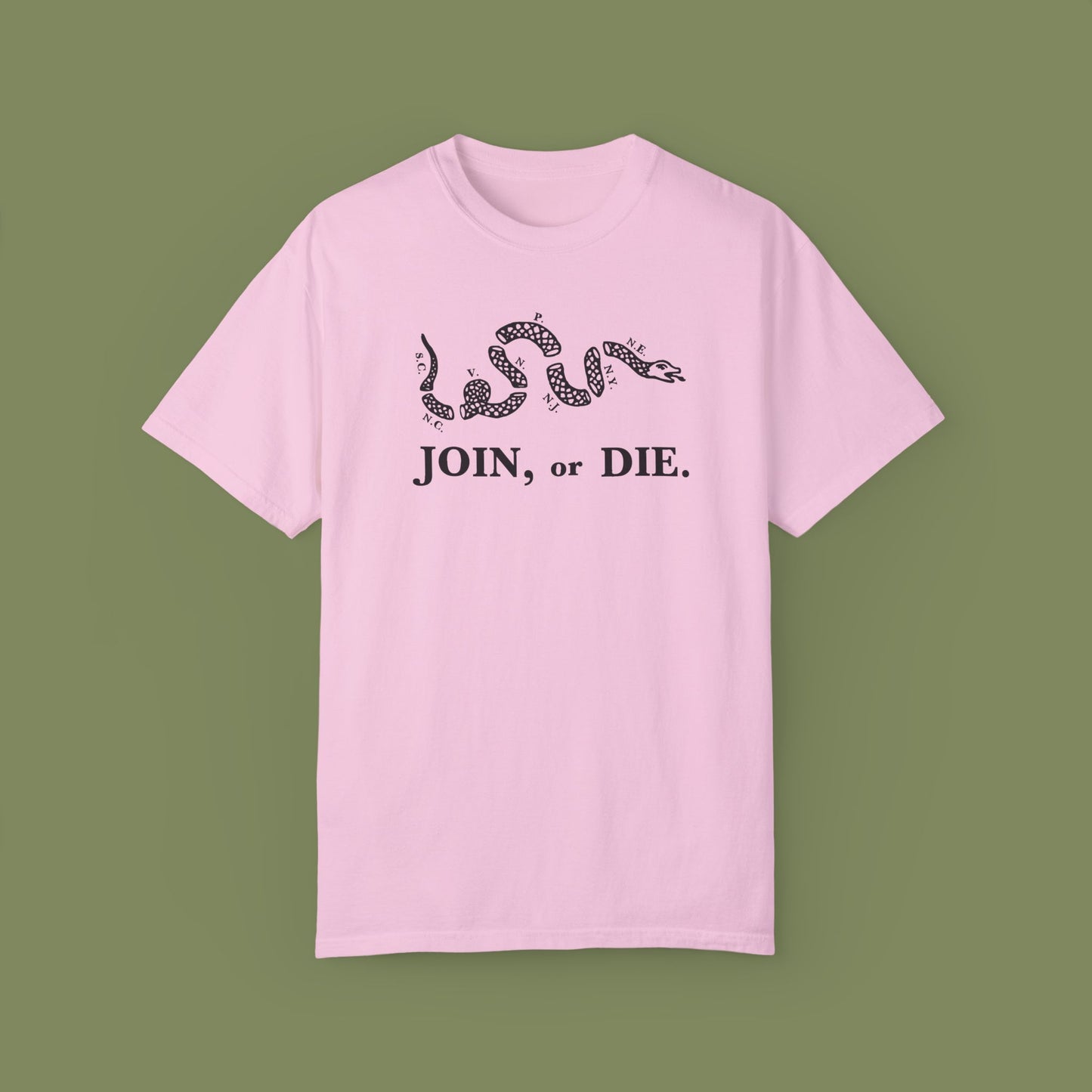 Join or Die Patriotic T-Shirt by Vint Hill Designs