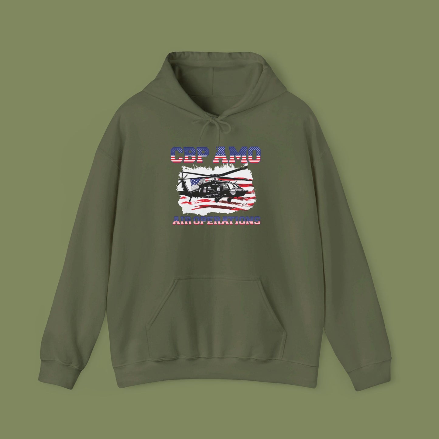 CBP AMO Blackhawk Patriotic Hoodie