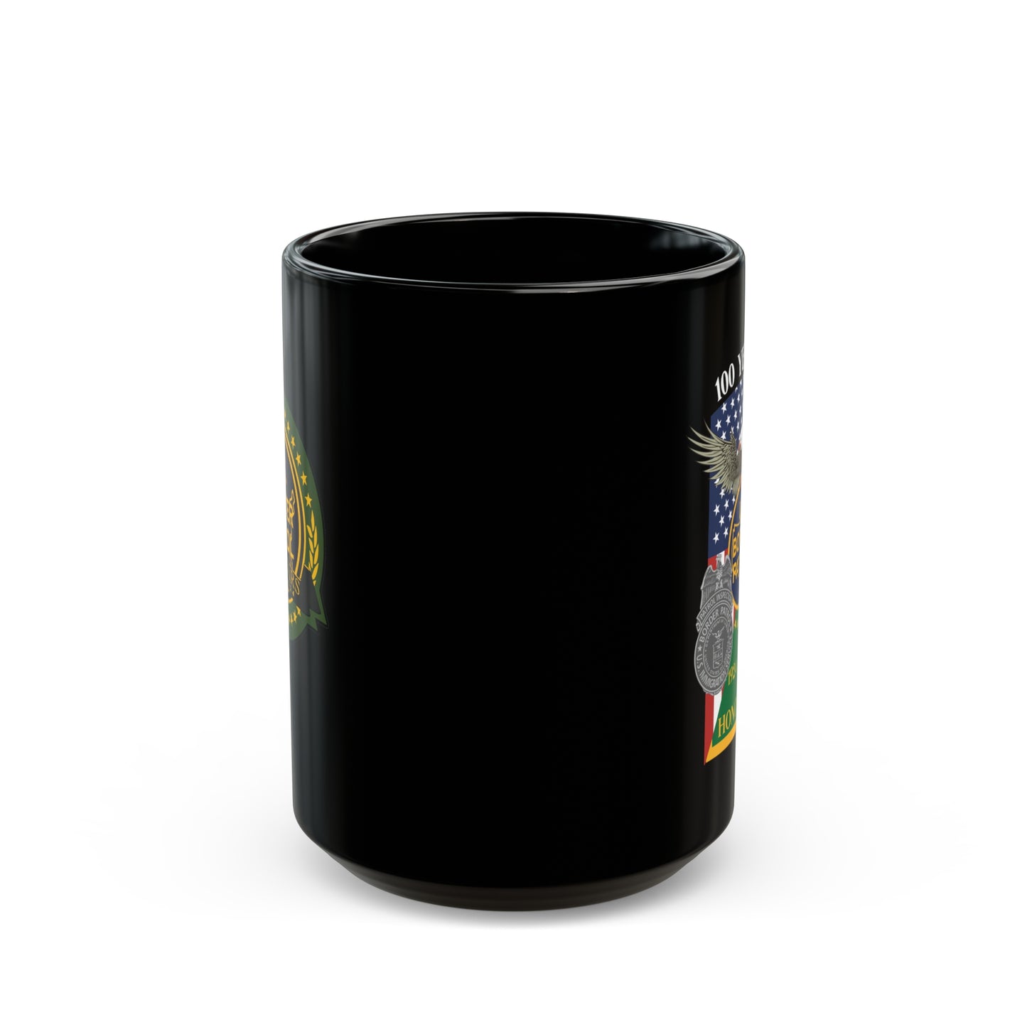 Border Patrol Centennial Black Mug (15oz)