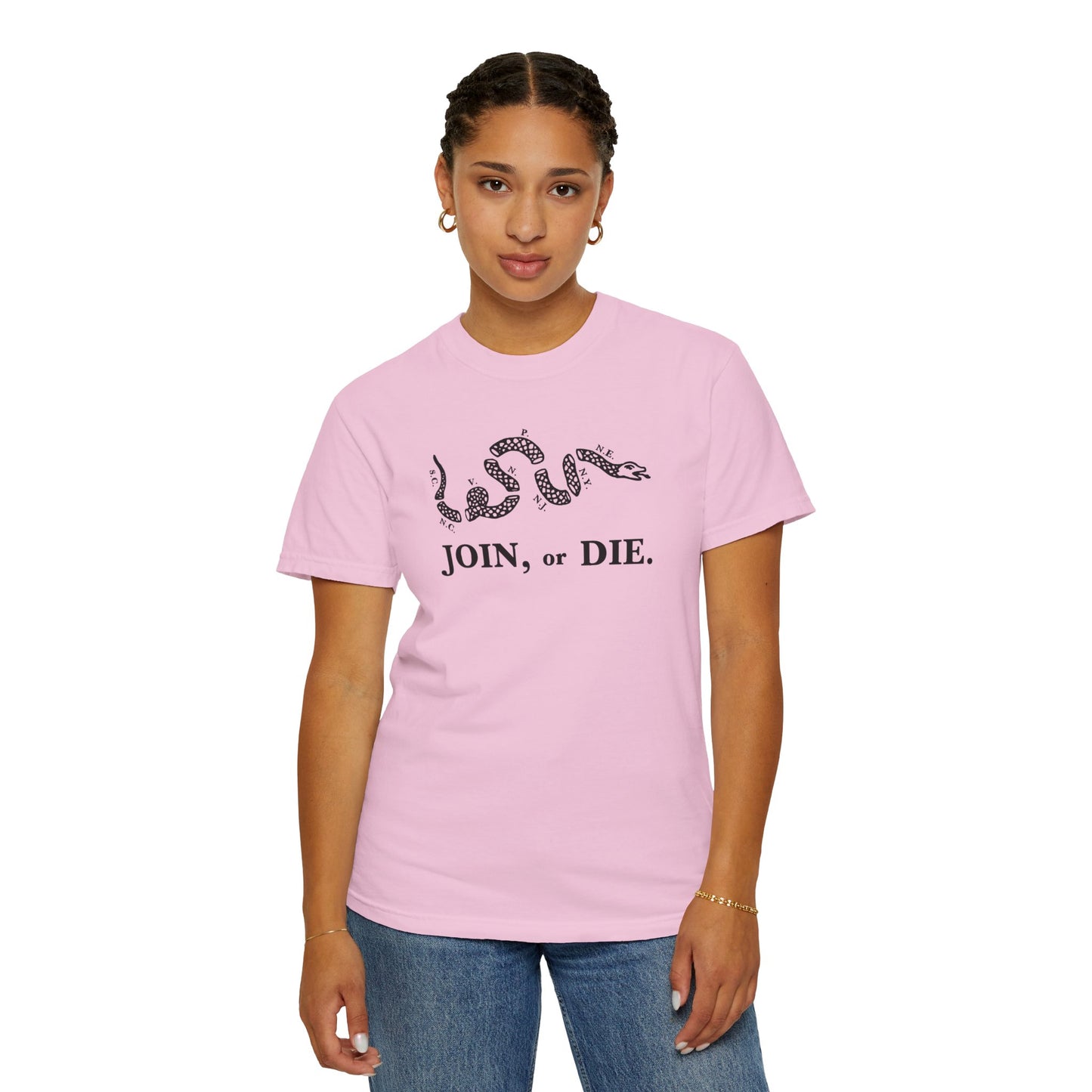 Join or Die Patriotic T-Shirt by Vint Hill Designs