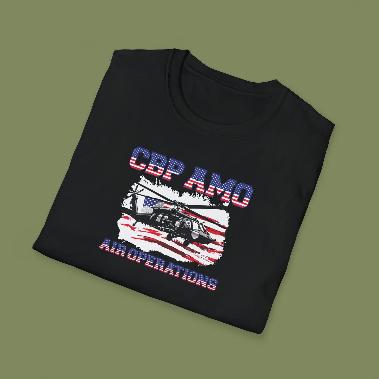 CBP AMO Blackhawk Patriotic T-Shirt