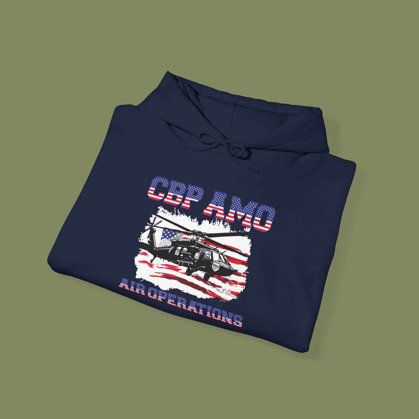 CBP AMO Blackhawk Patriotic Hoodie