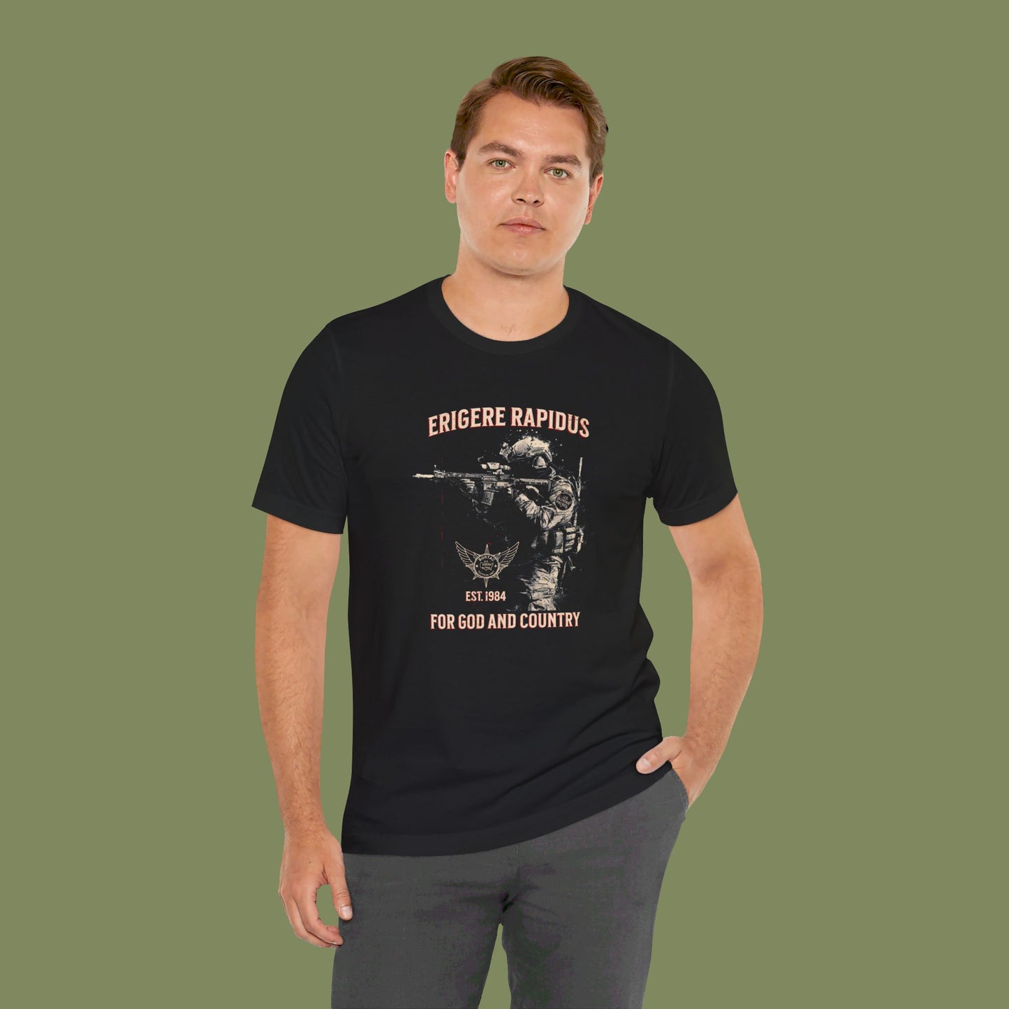 For God and Country Border Patrol BORTAC T-Shirt