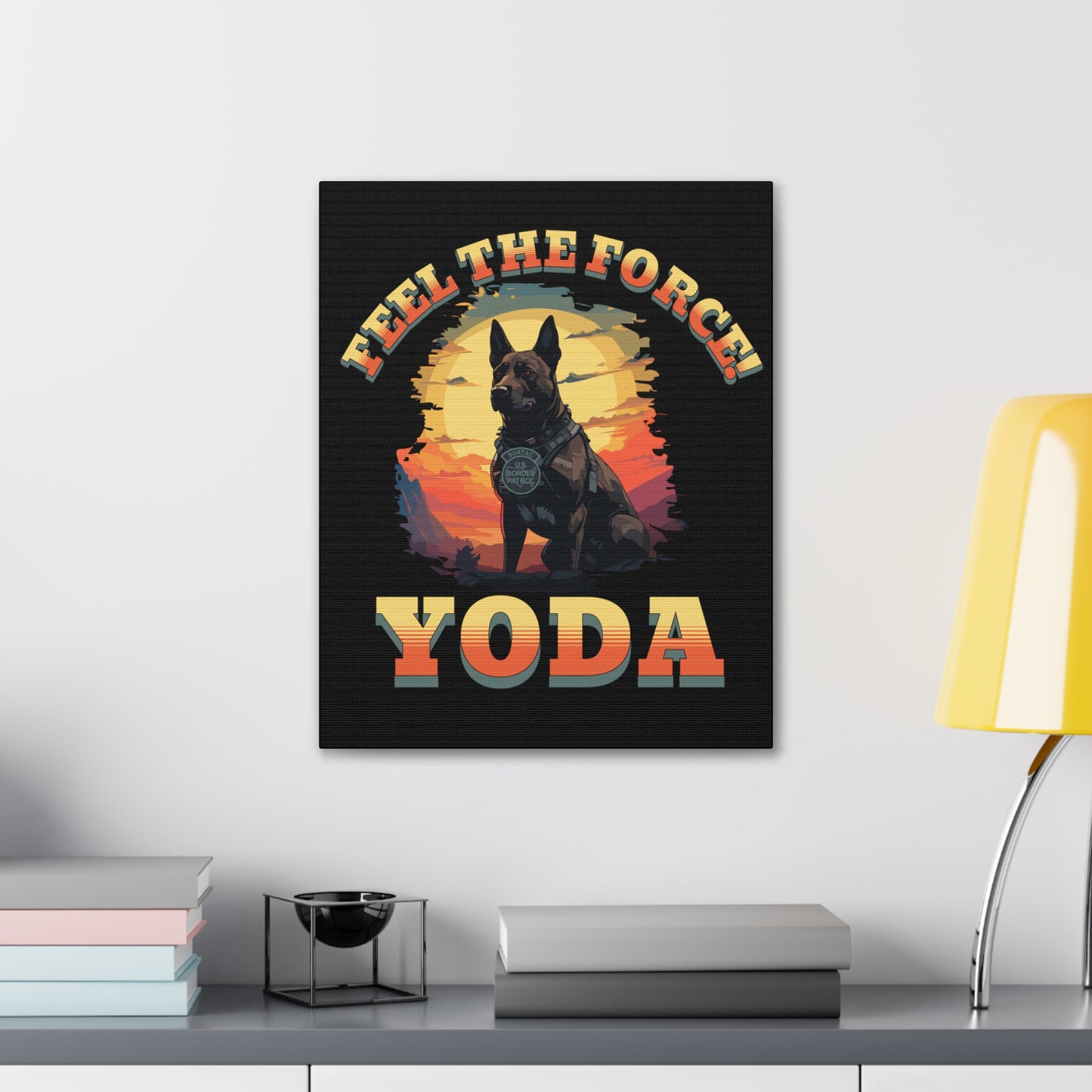 Yoda - Feel the Force Border Patrol Canvas Art 3