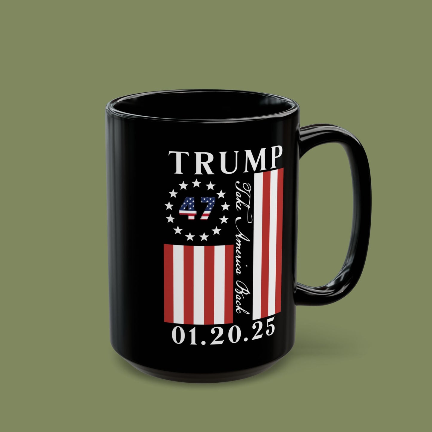 60th Presidential Inauguration Protection Team Black Mug (15oz)