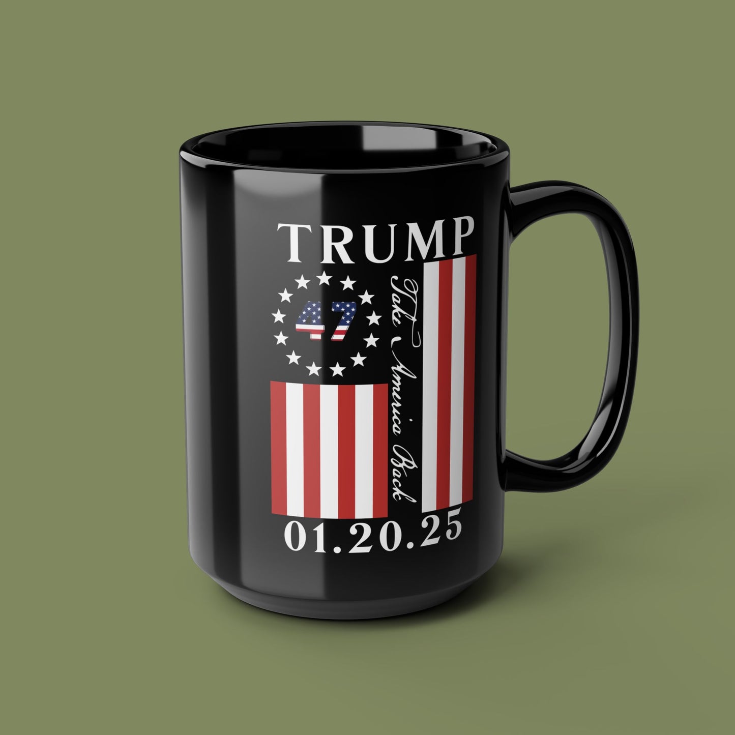 60th Presidential Inauguration Protection Team Black Mug (15oz)