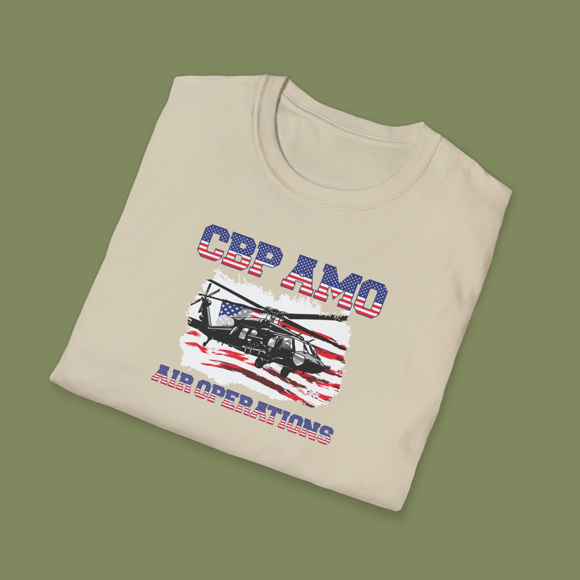 CBP AMO Blackhawk Patriotic T-Shirt