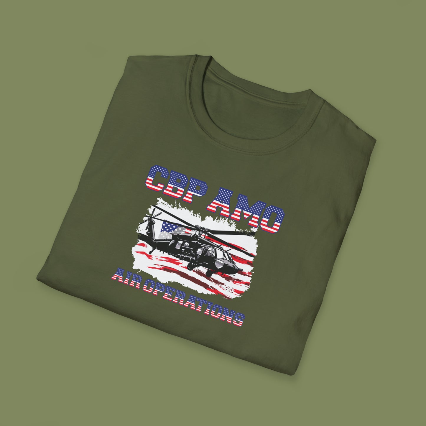 CBP AMO Blackhawk Patriotic T-Shirt