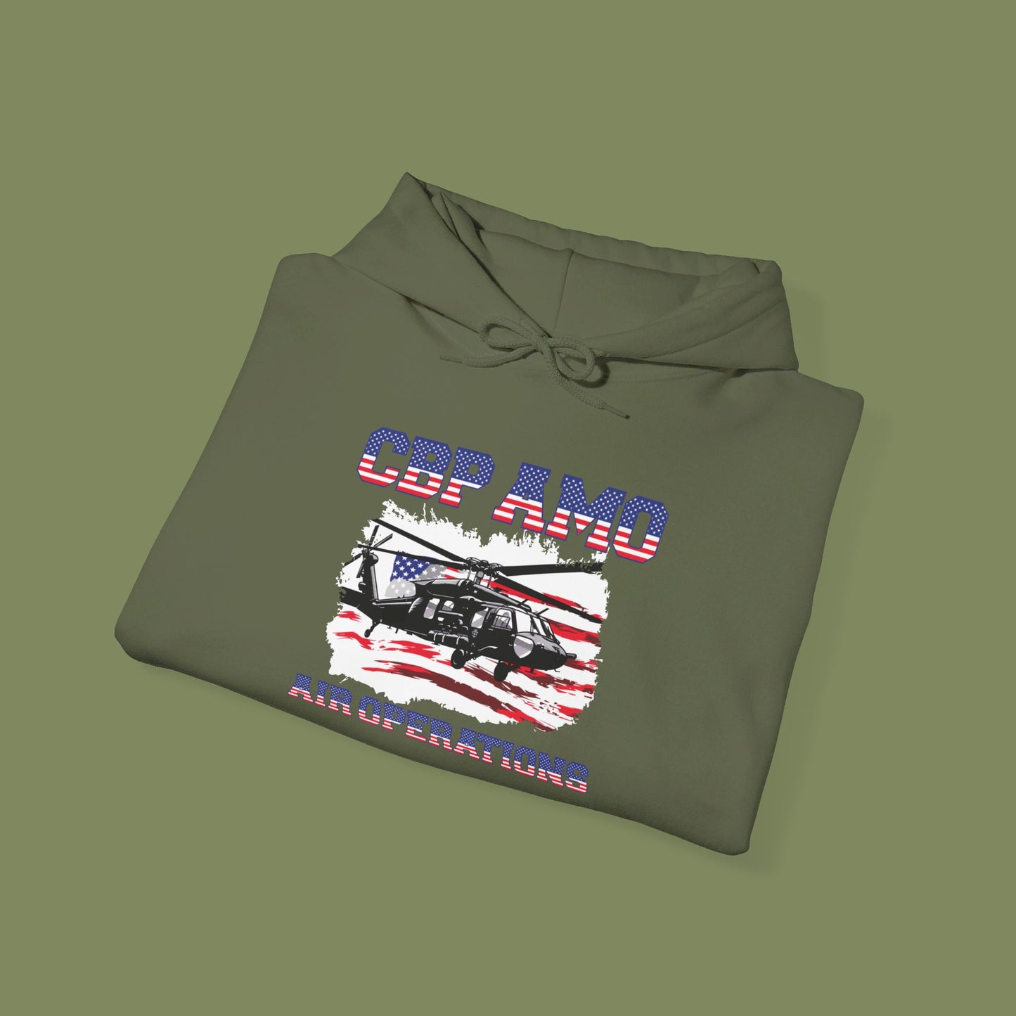 CBP AMO Blackhawk Patriotic Hoodie