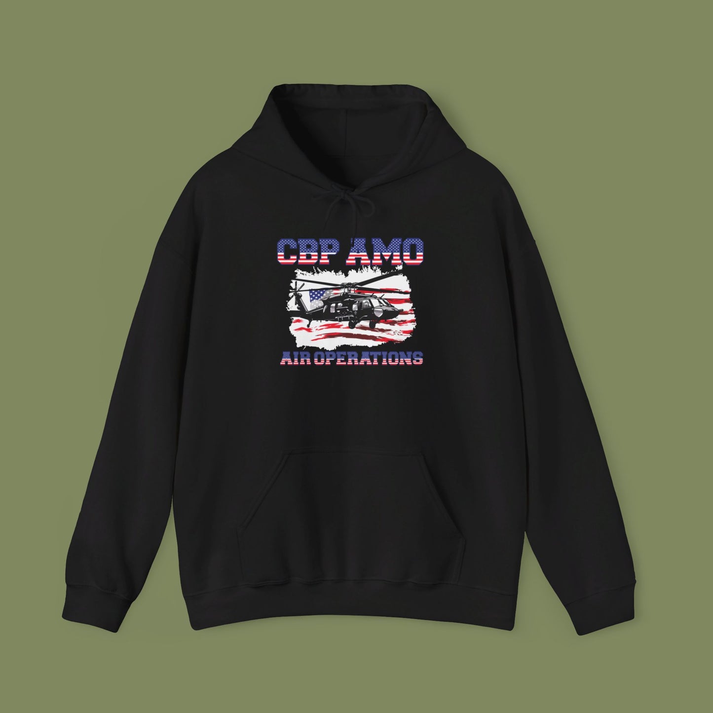 CBP AMO Blackhawk Patriotic Hoodie