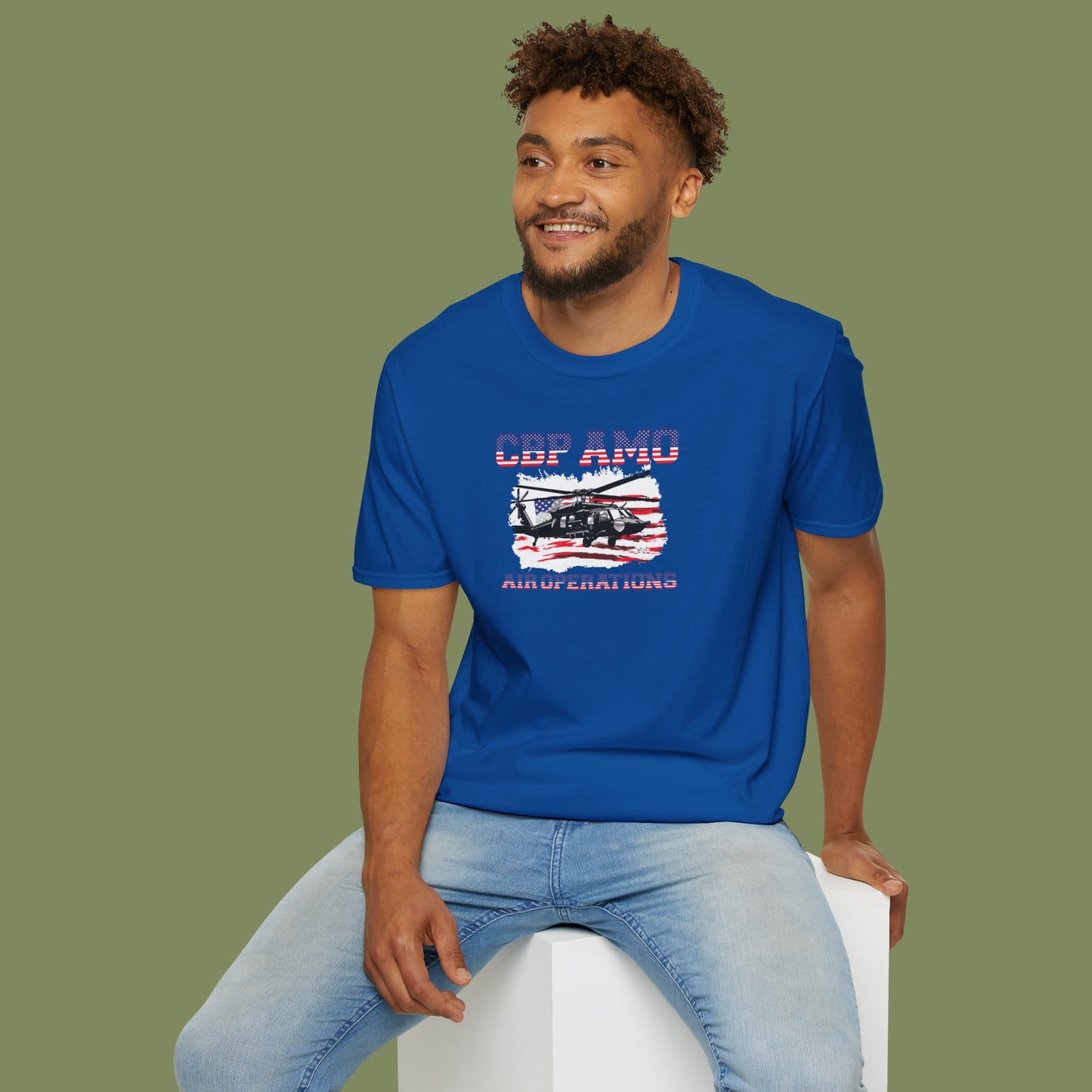 CBP AMO Blackhawk Patriotic T-Shirt