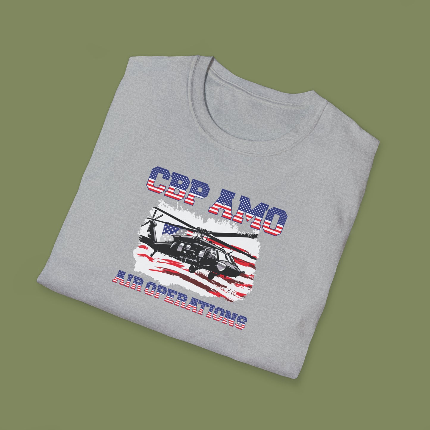 CBP AMO Blackhawk Patriotic T-Shirt