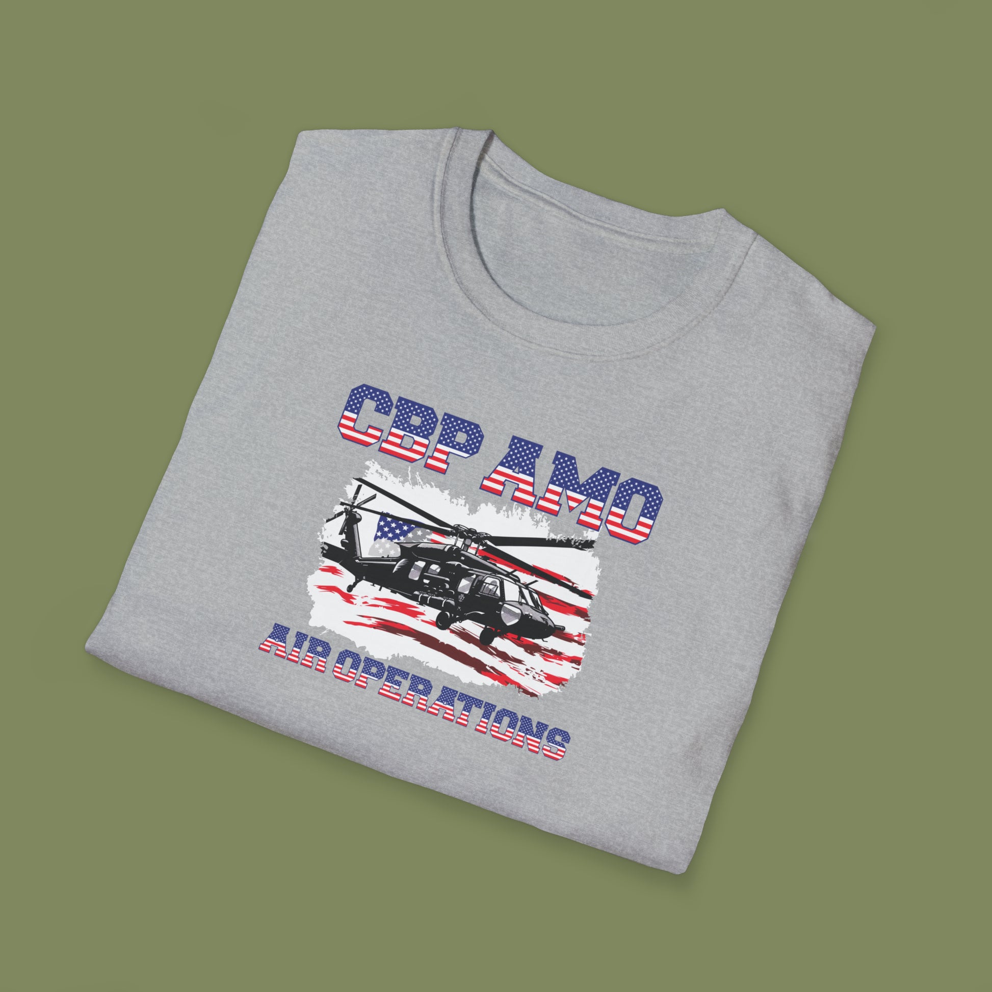 CBP AMO Blackhawk Patriotic T-Shirt