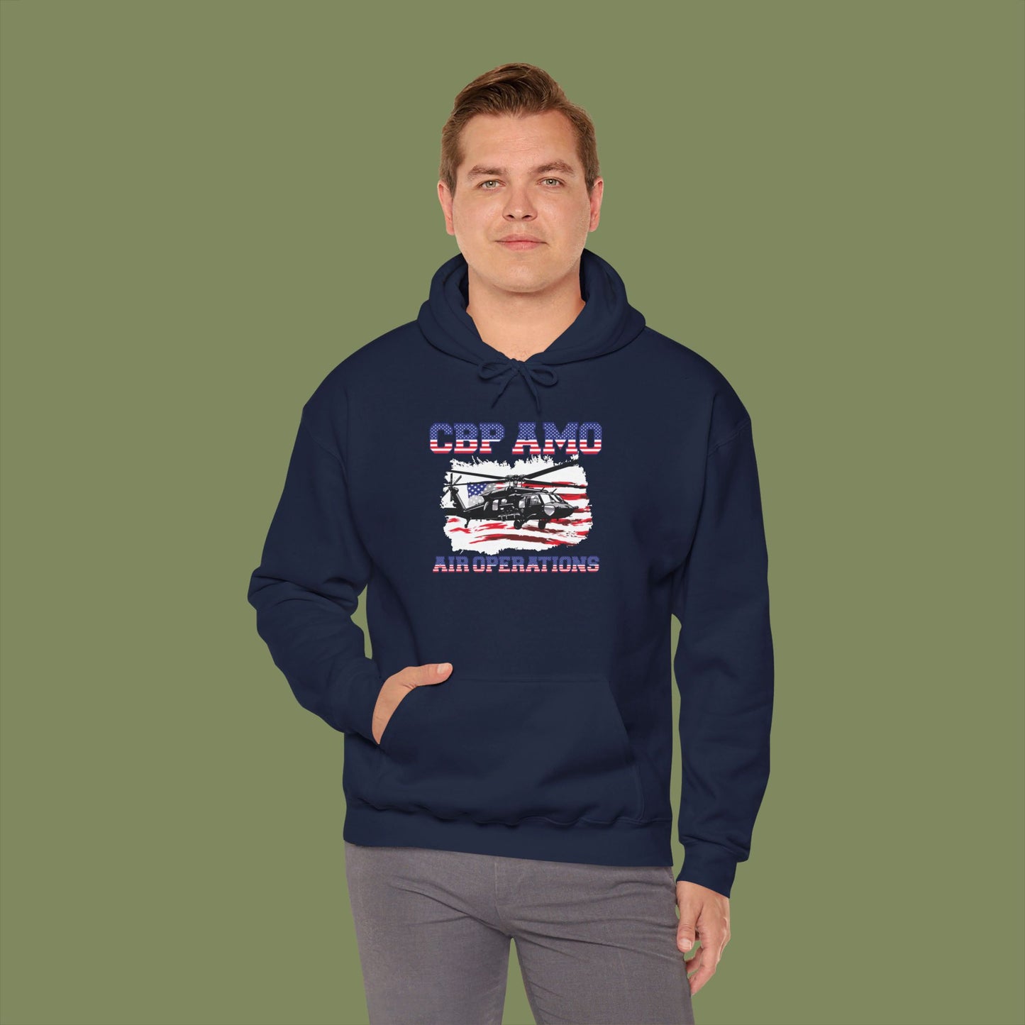 CBP AMO Blackhawk Patriotic Hoodie