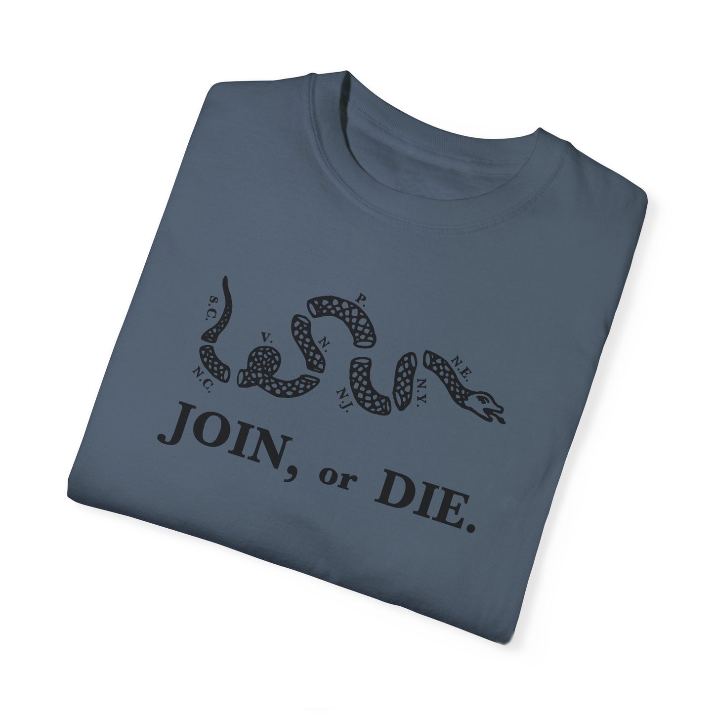 Join or Die Patriotic T-Shirt by Vint Hill Designs