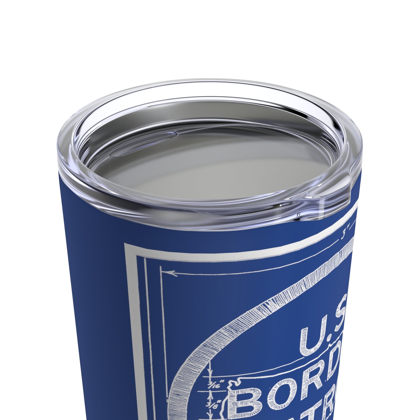 U.S. Border Patrol Blue Print Tumbler 20oz