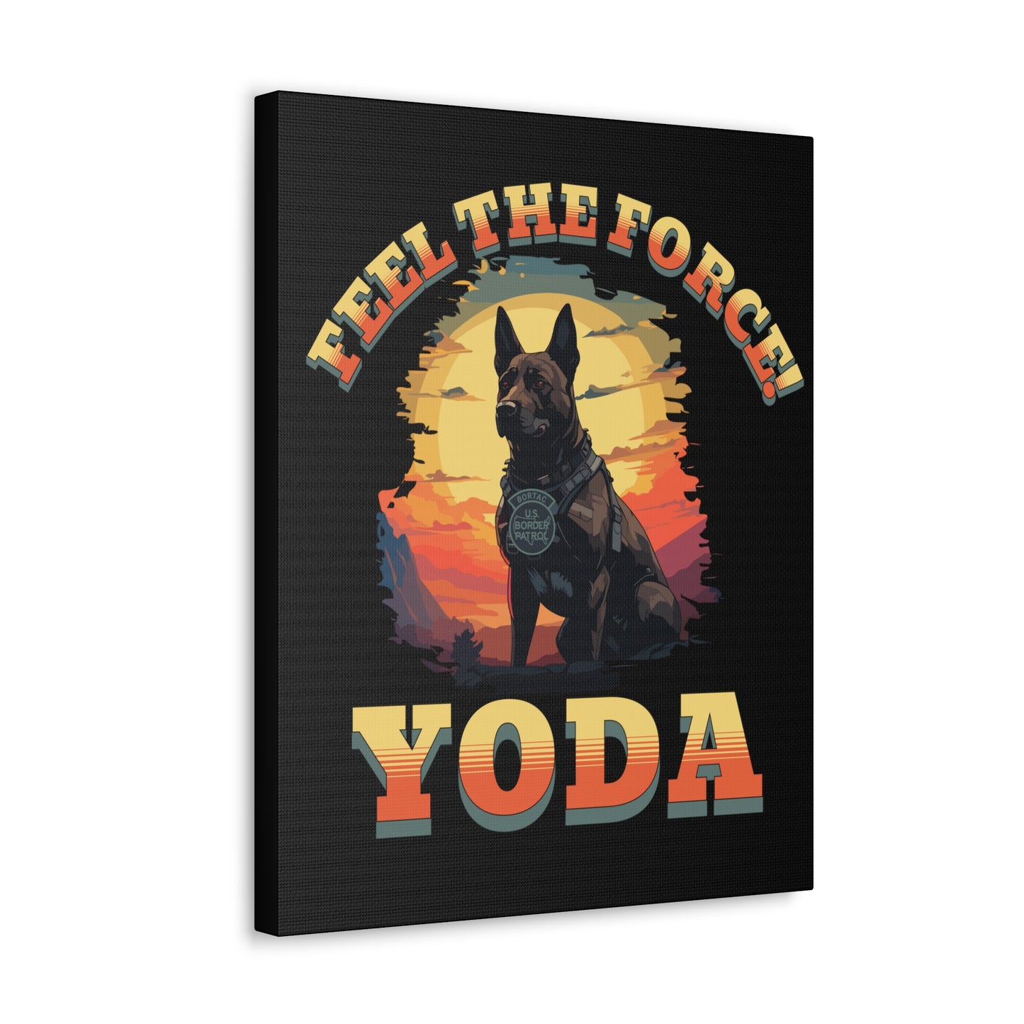 Yoda - Feel the Force Border Patrol Canvas Art 2