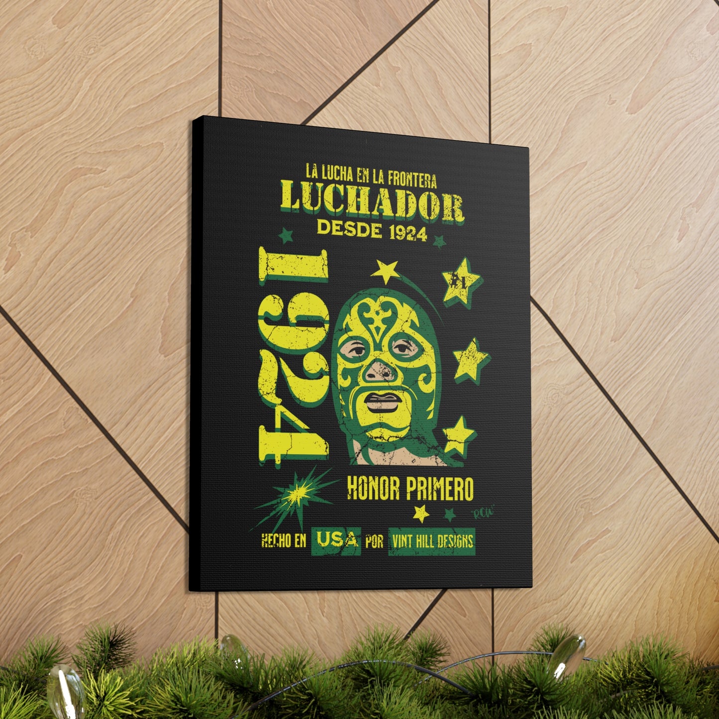 Border Patrol Luchador Print Canvas Art 4