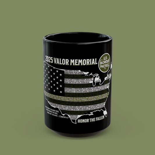 2025 Border Patrol Valor Memorial Mug (15 oz)