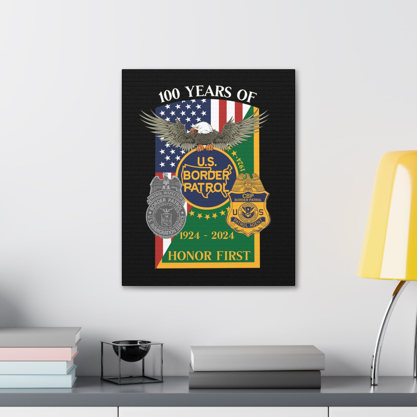 Border Patrol Centennial Canvas (16" by 20")