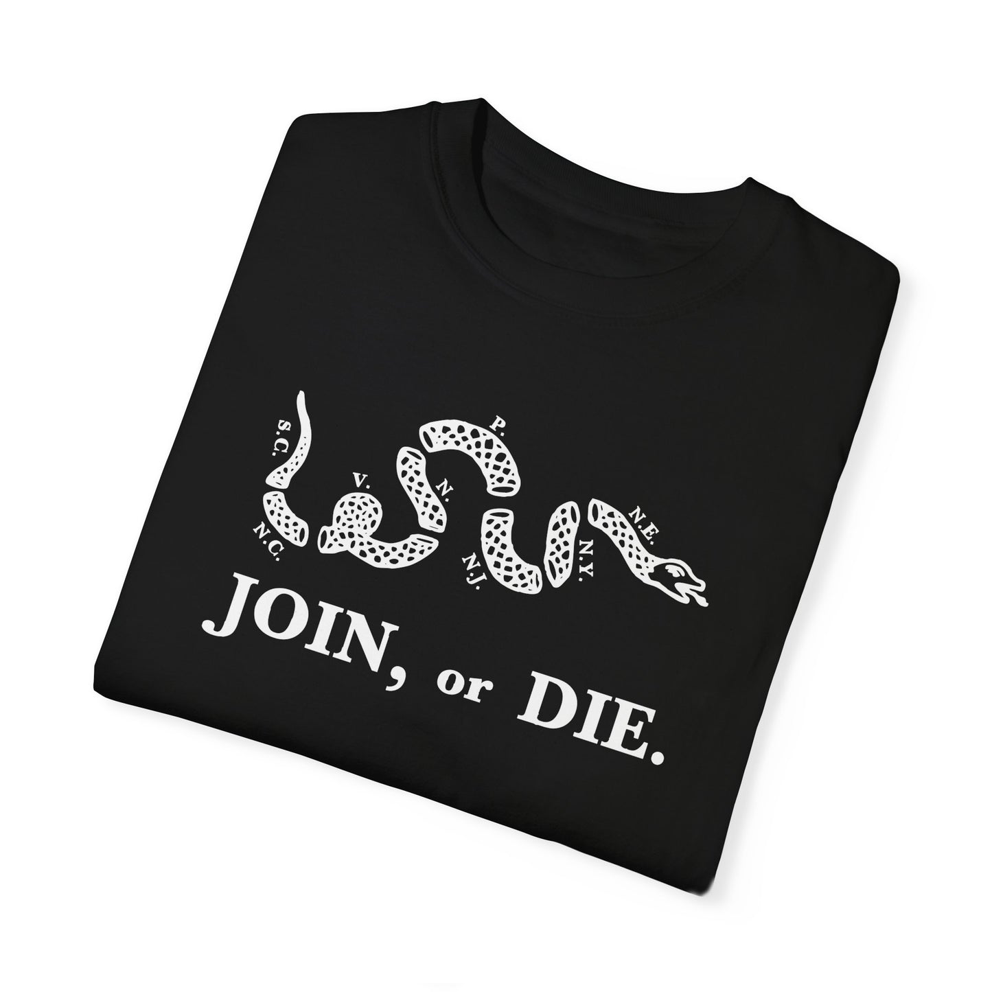 Join or Die Patriotic T-Shirt by Vint Hill Designs