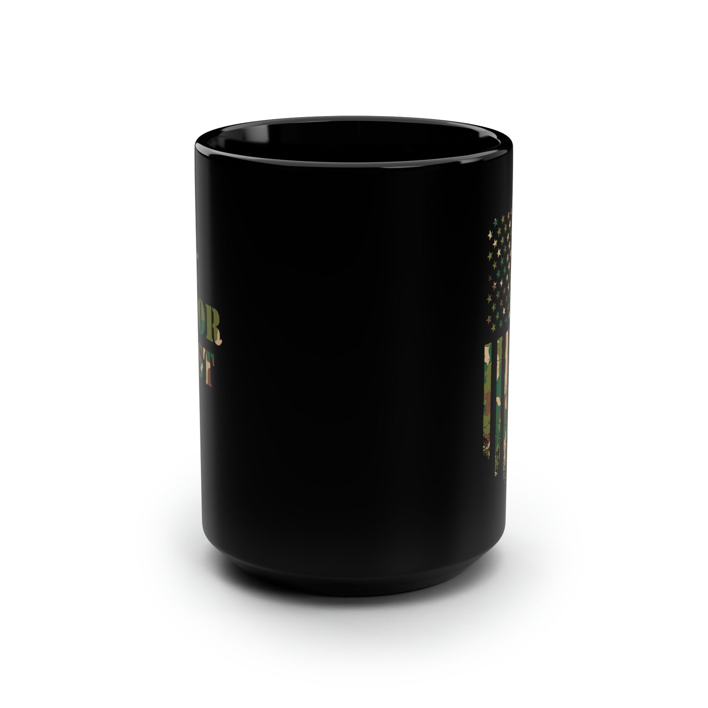 Border Patrol Honor First Camo Black Mug, 15oz