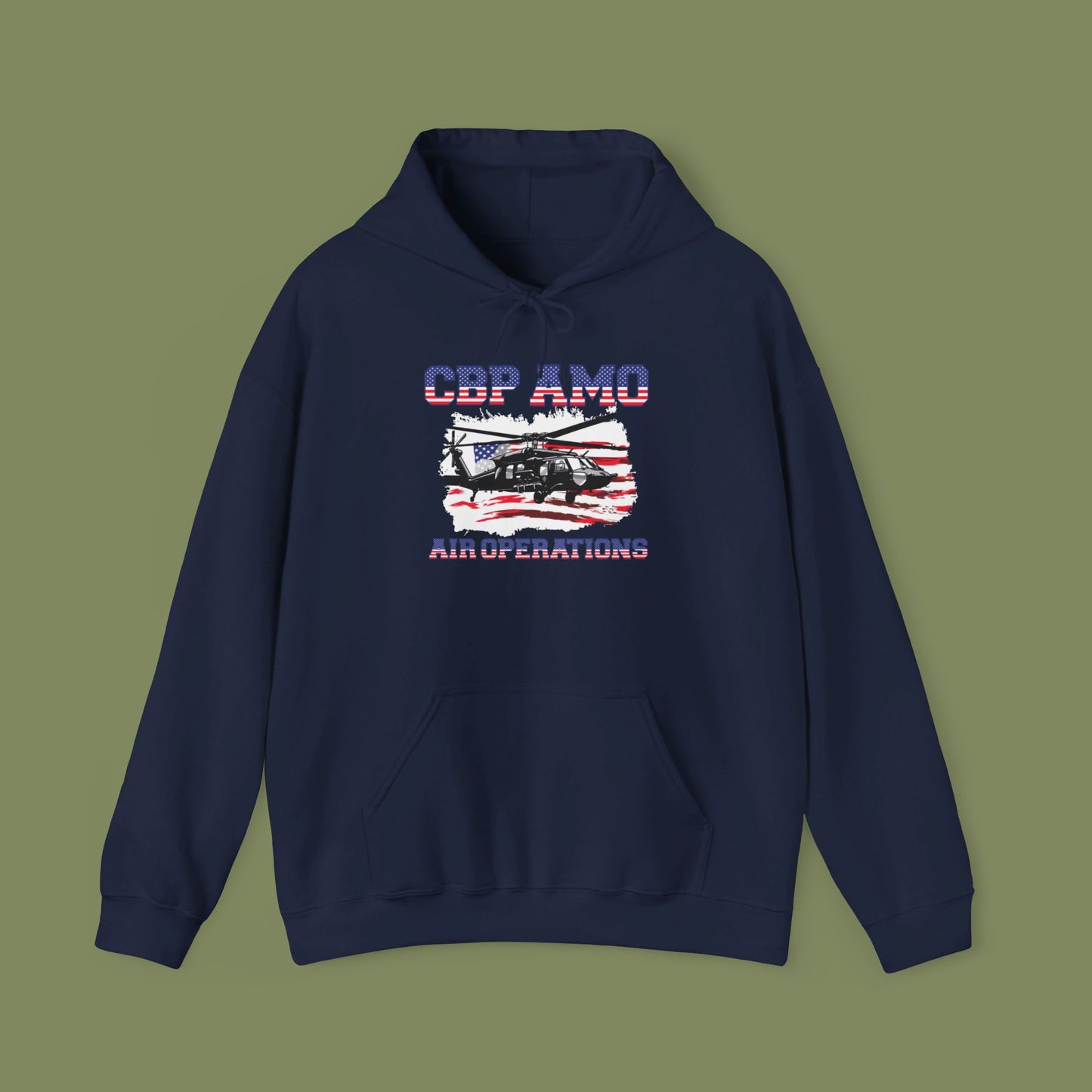 CBP AMO Blackhawk Patriotic Hoodie