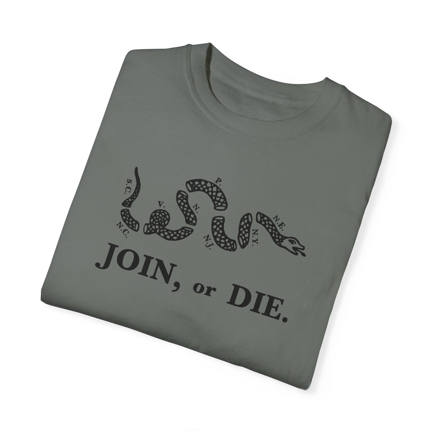 Join or Die Patriotic T-Shirt by Vint Hill Designs