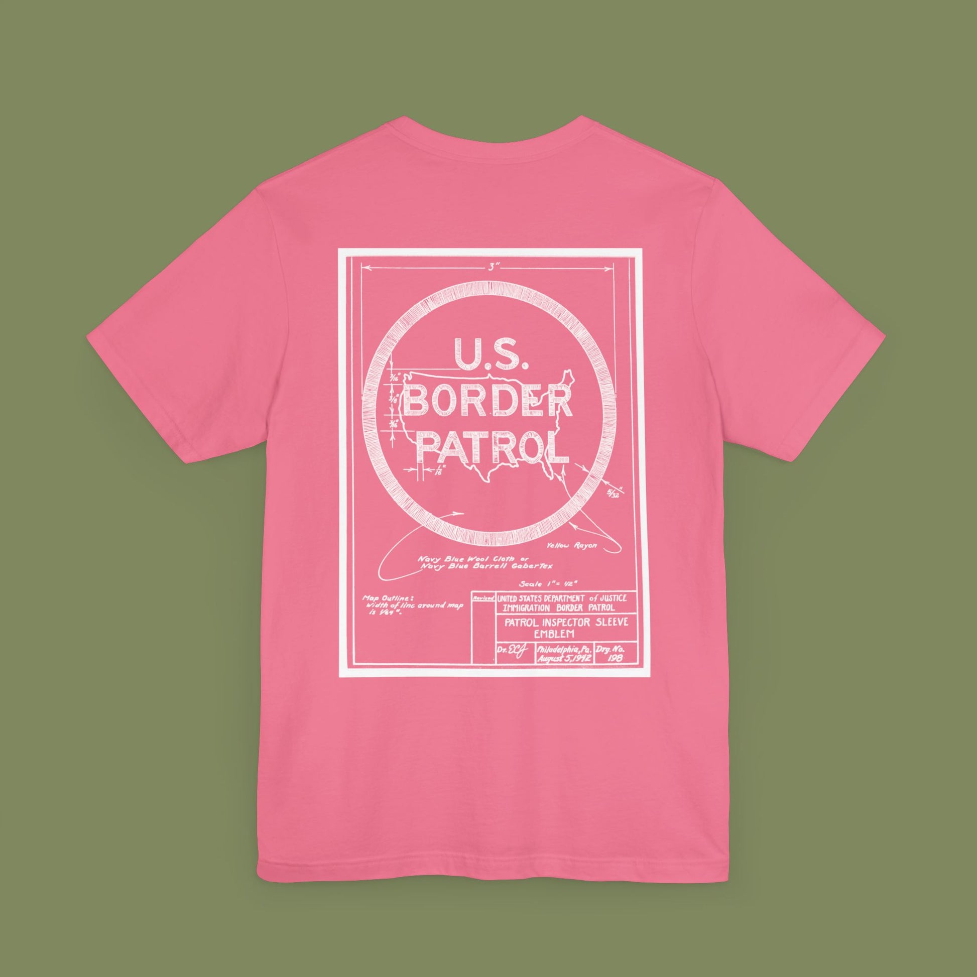 Border Patrol Blue Print T-Shirt