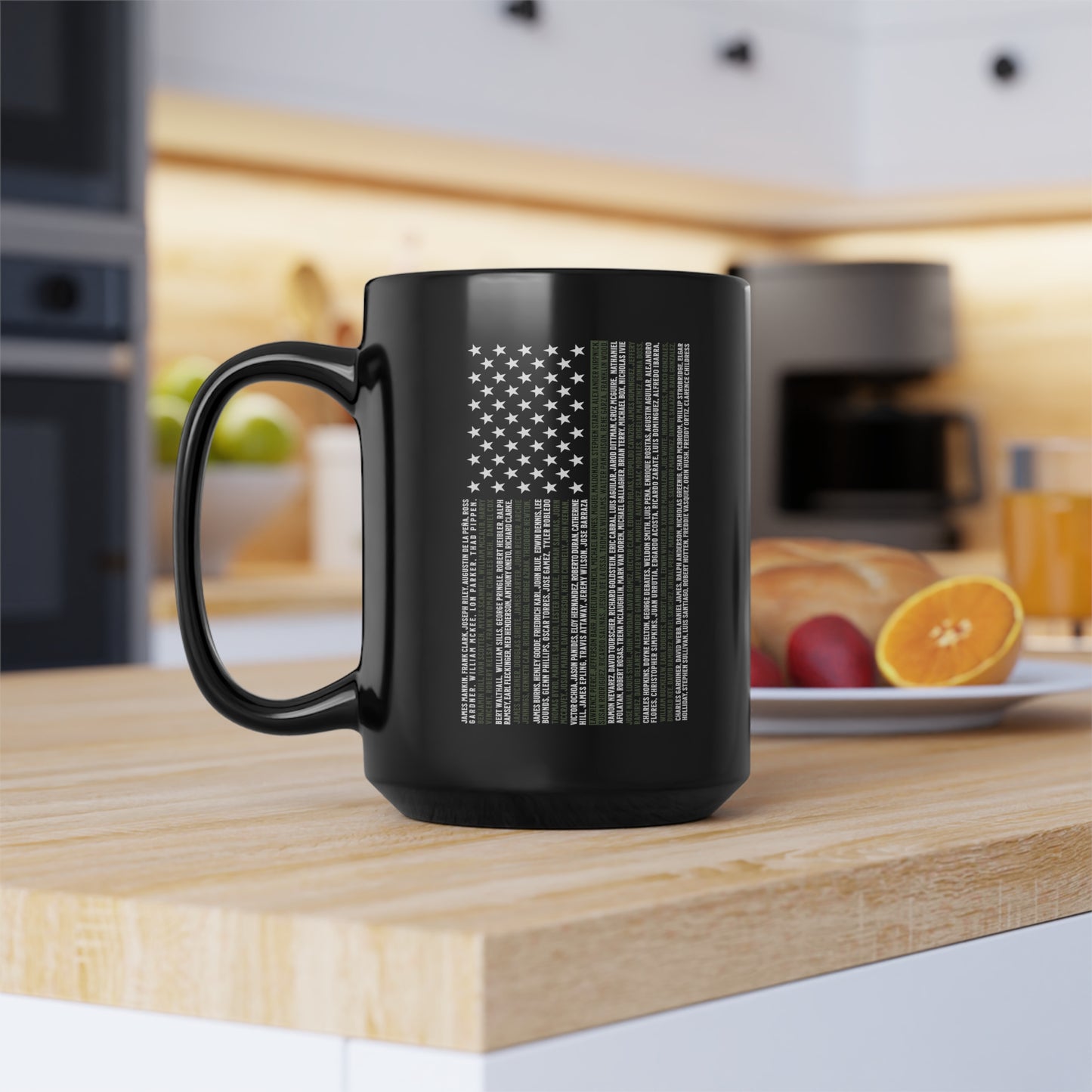 Border Patrol 2024 Valor Memorial Black Mug (15oz)