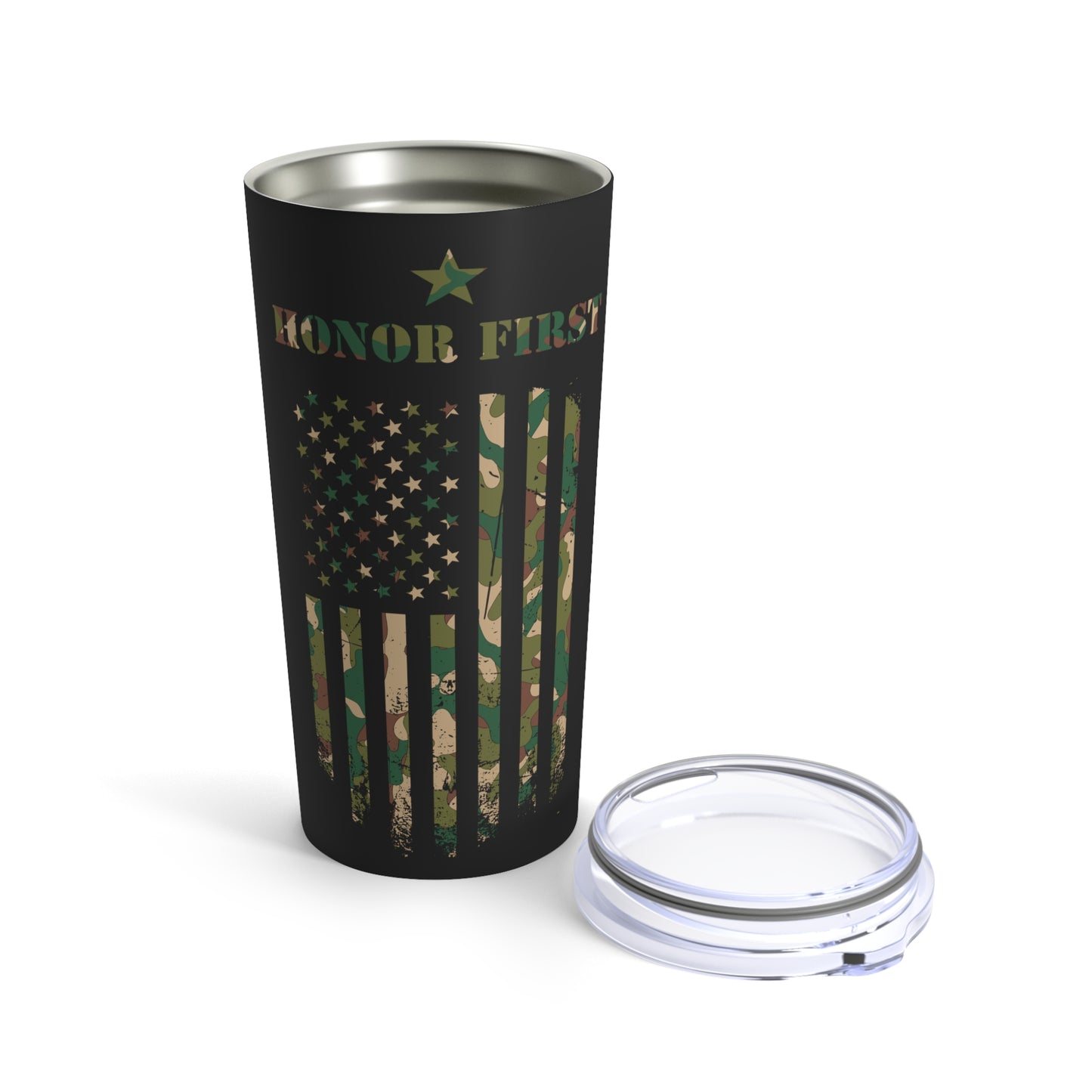 Border Patrol Camo Honor First Tumbler 20oz