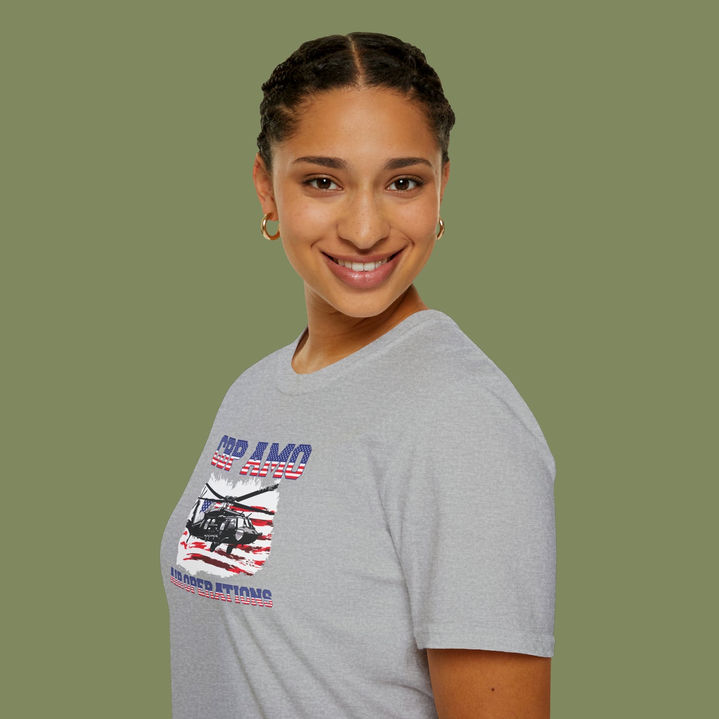 CBP AMO Blackhawk Patriotic T-Shirt