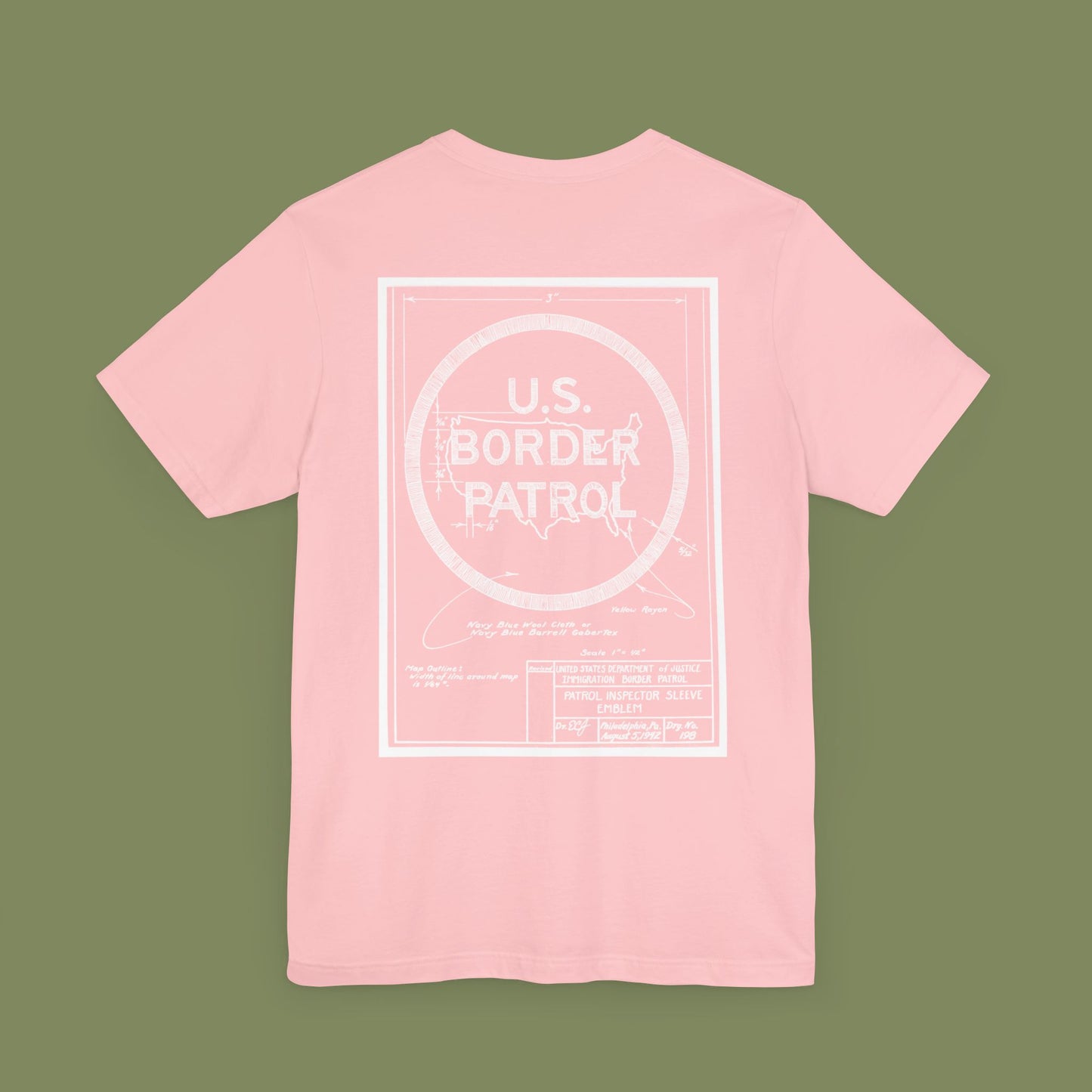 Border Patrol Blue Print T-Shirt