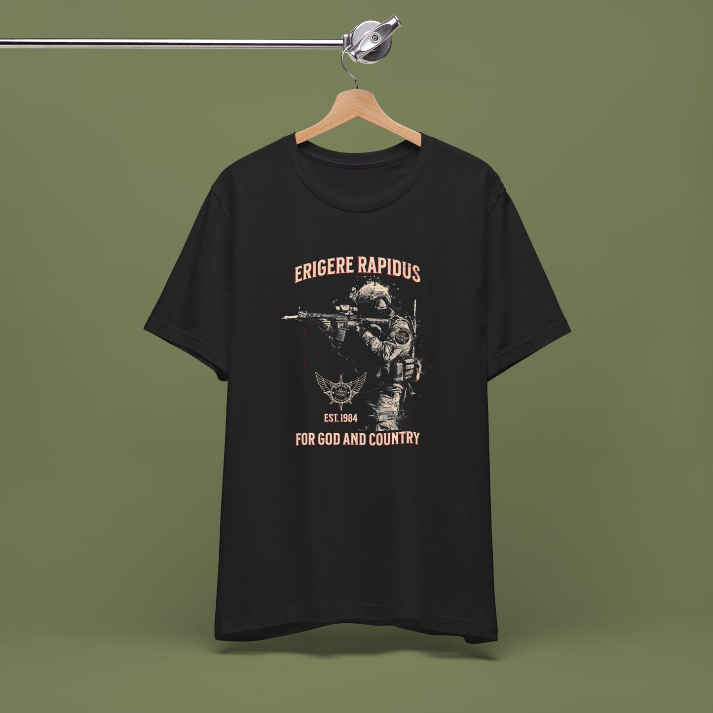 For God and Country Border Patrol BORTAC T-Shirt