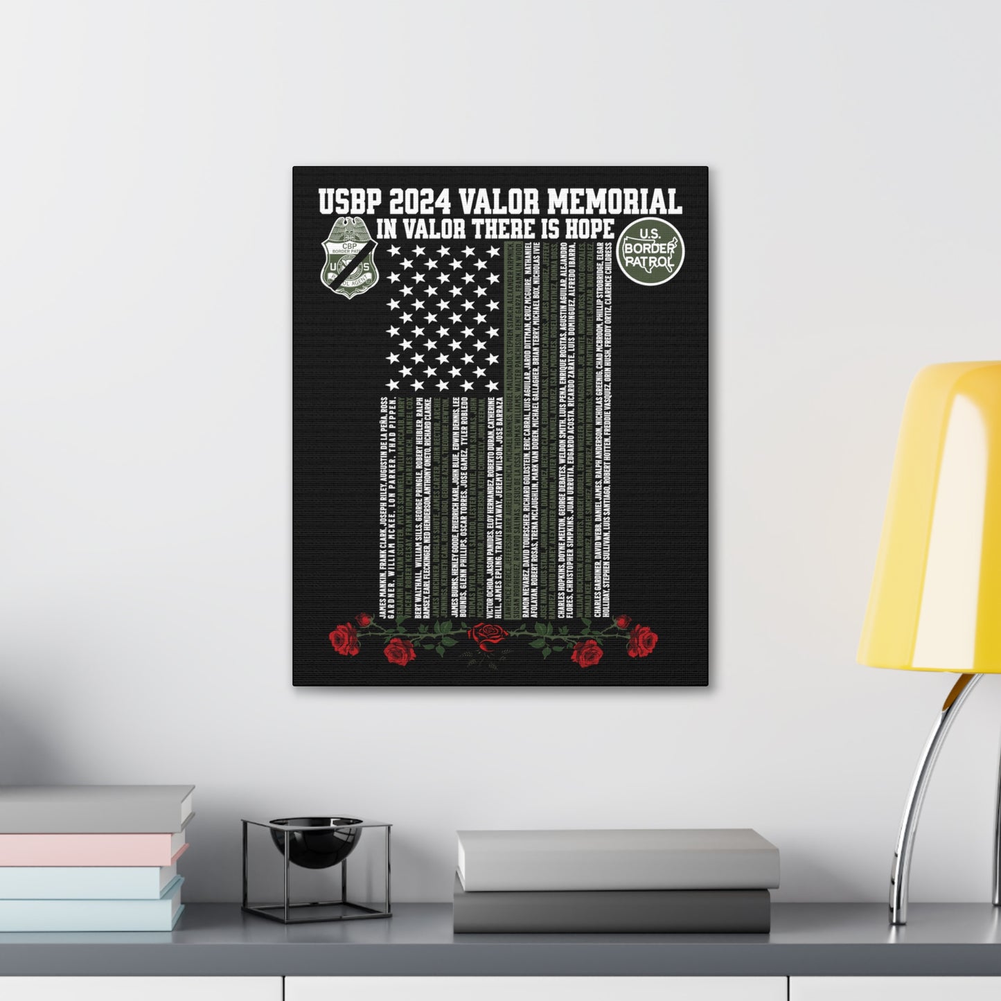 U.S. Border Patrol 2024 Valor Memorial Canvas Art